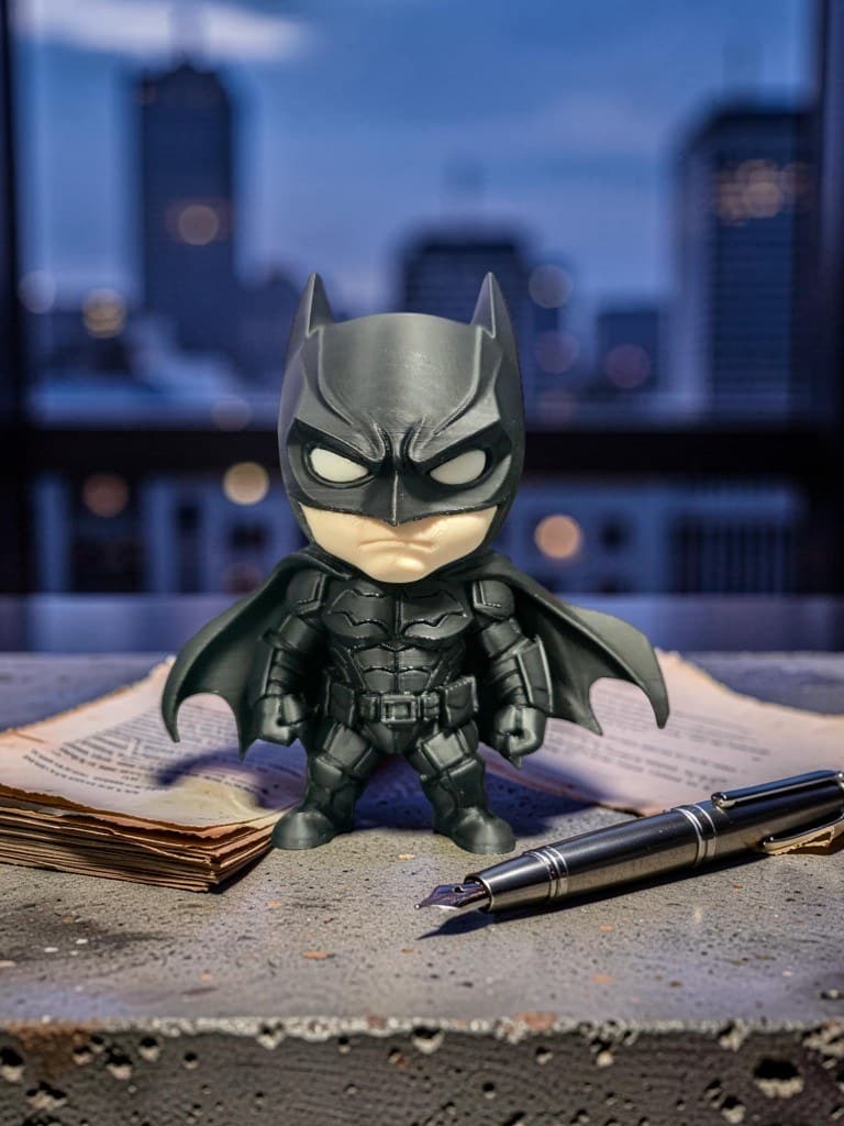 Chibi Batman tático — desk