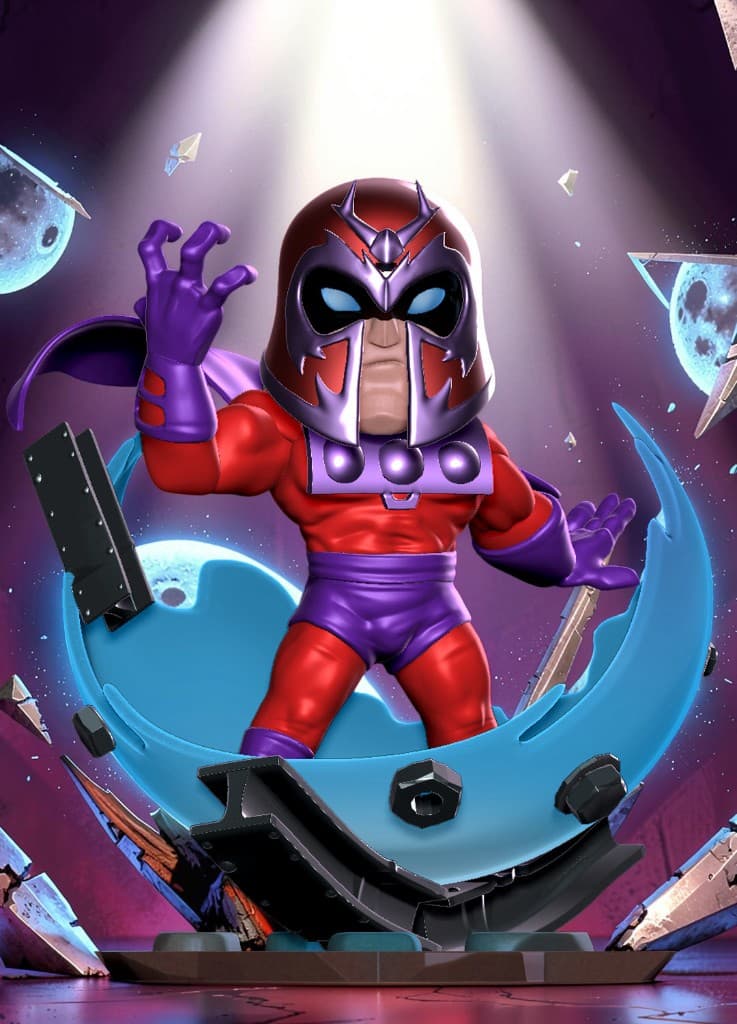 Magneto Chibi — cenário caverna