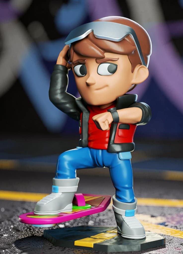 Marty McFly Chibi — base estrada