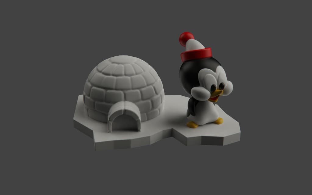 Chibi Picolino — diorama ângulo