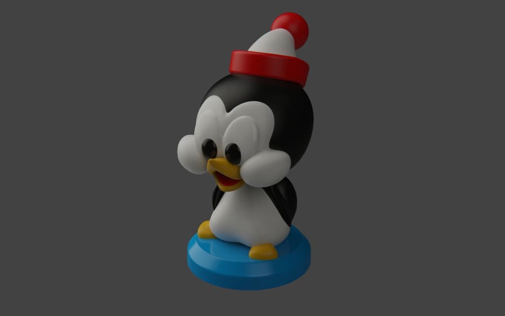 Chibi Picolino — perfil base azul