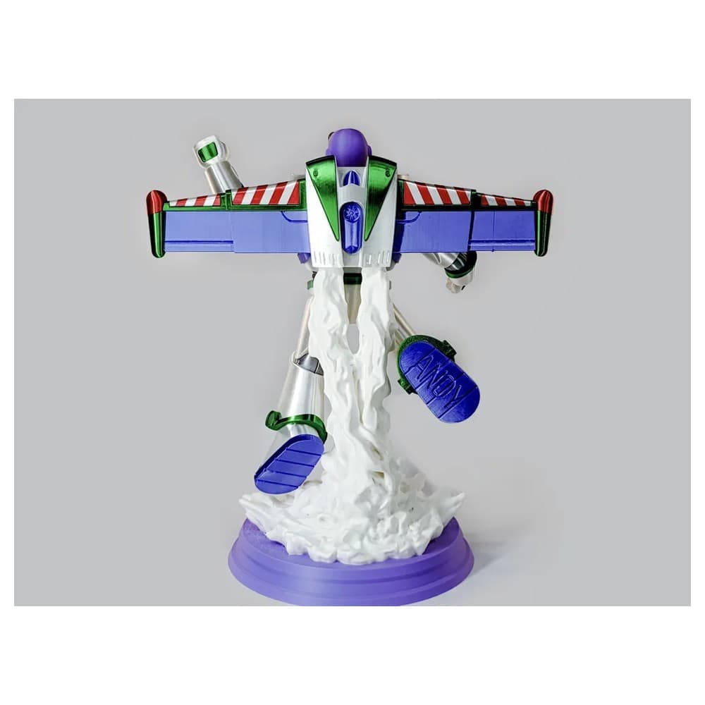 Buzz Lightyear — vista traseira com ANDY