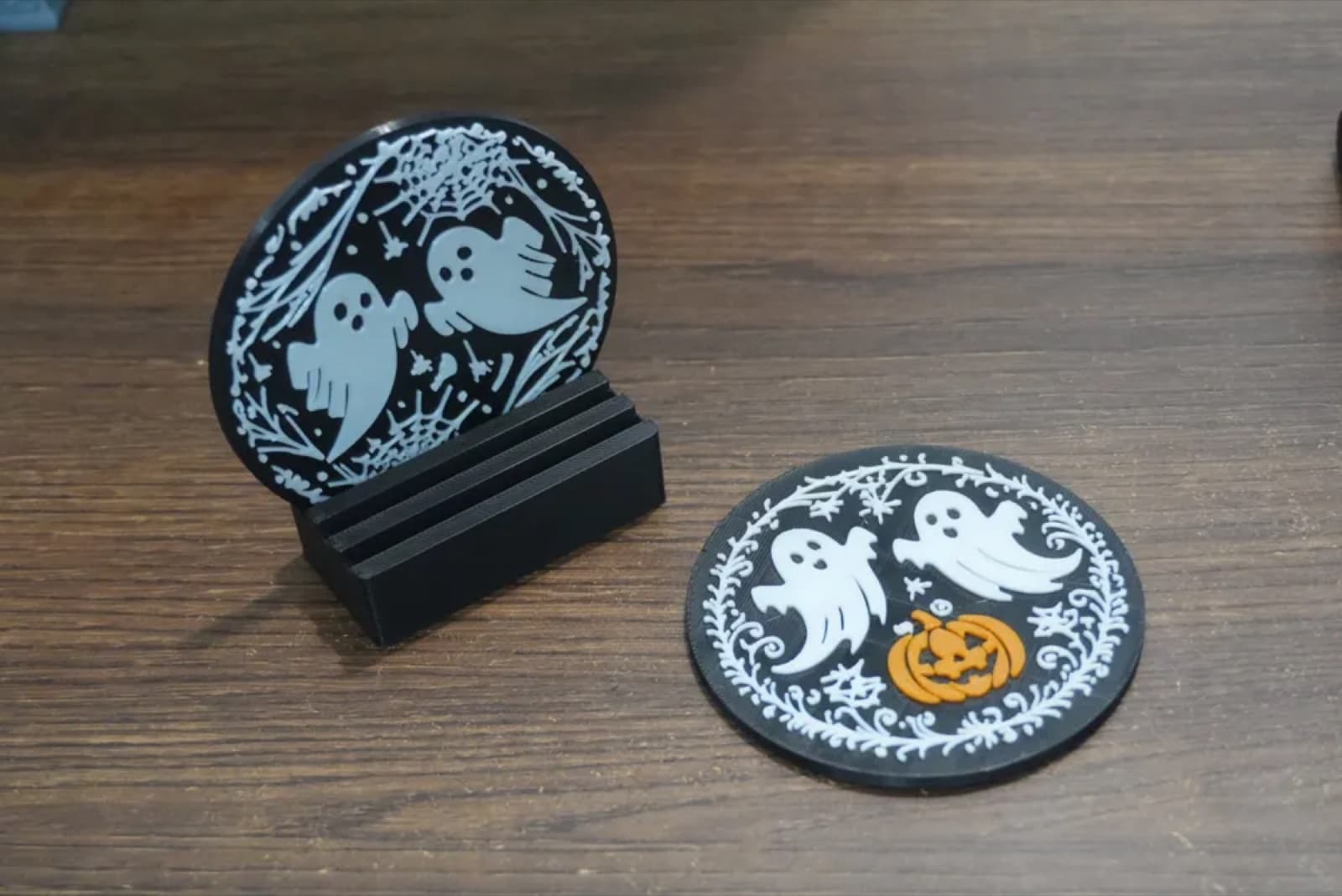 Porta-copos Halloween — detalhes