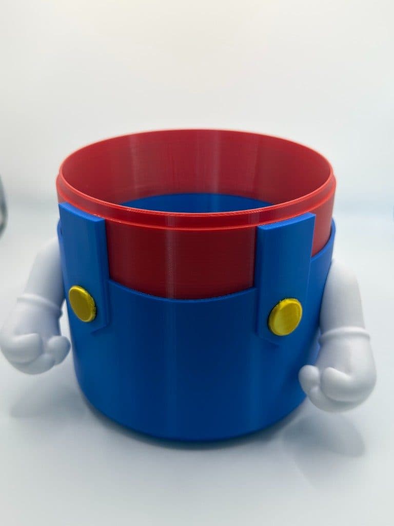 Porta-objetos Super Mario — vista superior