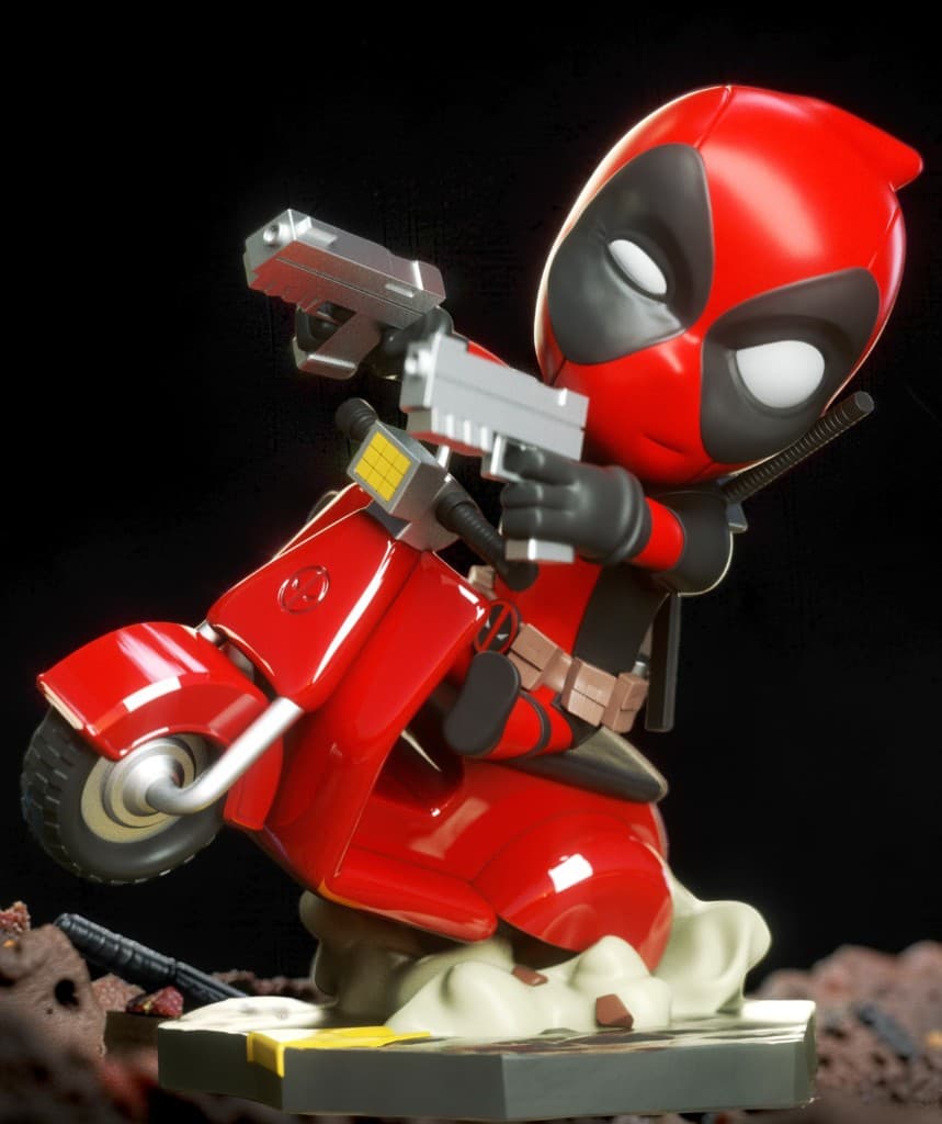 Deadpool Vespa Chibi